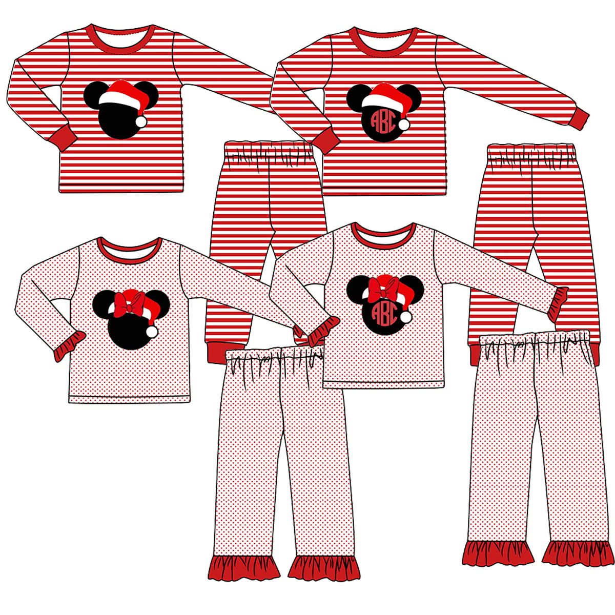 Mouse Pajamas (NO MONOGRAM)- ETA November