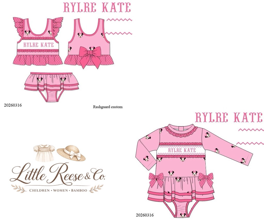 Girly Mouse Smock Swim