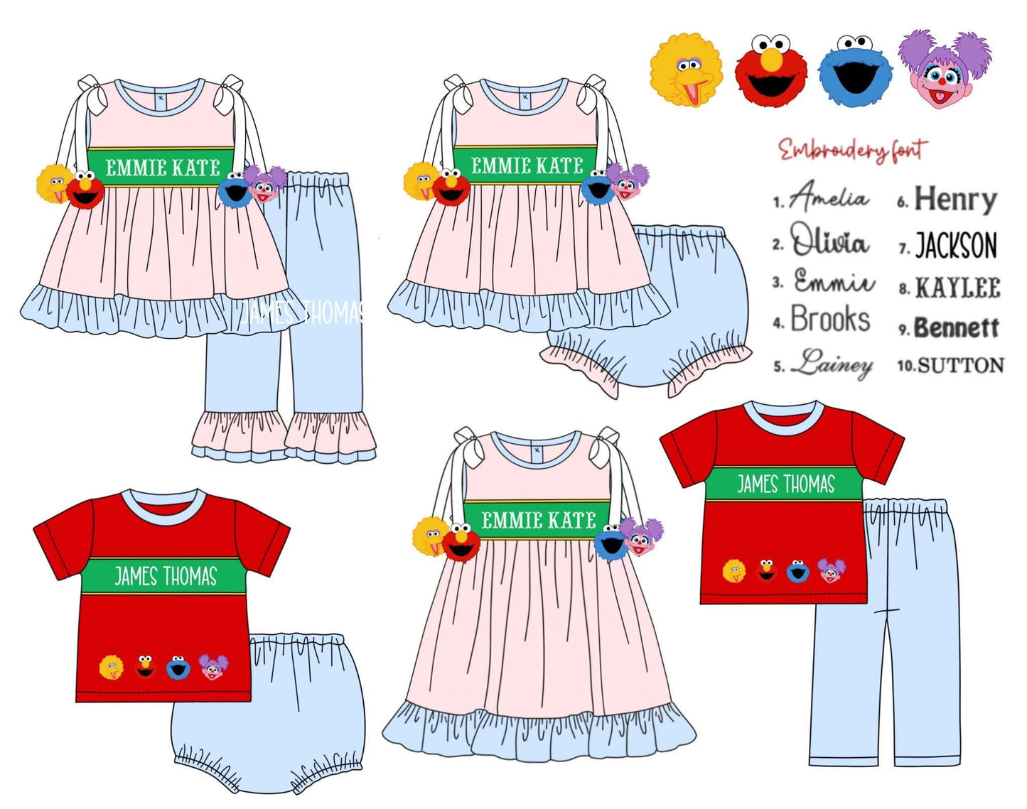 Sesame Street Embroidery- ETA October