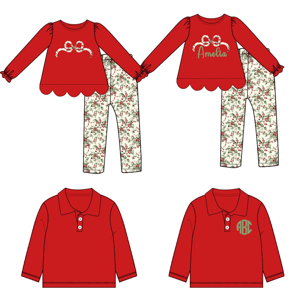 Holly Floral (MONOGRAM)- ETA November