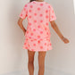White Polka Dot Short Sleeve Top Casual Skort 2pcs Outfit