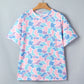 Multicolour Camouflage Print Preppy Fashion Tunic Tee