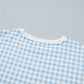 Pink Plaid Baggy Pullover Drawstring Casual Shorts 2pcs Outfit