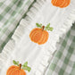 Fall Halloween & Thanksgiving Applique Plaid Girls Bloomers Romper Set