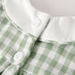 Fall Halloween & Thanksgiving Applique Plaid Girls Bloomers Romper Set