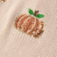 Thanksgiving Pumpkin Sequin Sweater – Beige, Perfect for Fall