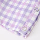 Halloween Ghost Plaid Smocked Baby Boy Romper