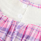 Halloween Plaid Bat Smocked Girls Romper