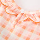 Halloween Pumpkin Plaid Girls Bloomer Set