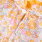 Halloween Pumpkin Floral Baby Bubble Romper