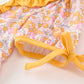 Halloween Pumpkin Floral Girls Dress
