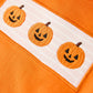 Halloween Pumpkin Plaid Boys Pants Set