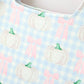 Fall Pumpkin Bow Plaid Girls Ruffle Hem Dress
