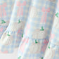 Fall Pumpkin Bow Plaid Girls Ruffle Hem Dress