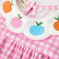 Thanksgiving Halloween Pumpkin Embroidery Girls Dress
