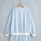Pink Plaid Baggy Pullover Drawstring Casual Shorts 2pcs Outfit