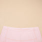 Pink Plus Size Build-in Shorts Sleeveless Dress With Short Two Piece Set