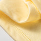 Yellow Cream Solid Color Eyelet Lace Panel Accent Plus Size 2pcs Outfit