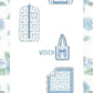 Blue Hydrangea Quilted Smock Luggage