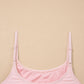 Pink Plus Size Build-in Shorts Sleeveless Dress With Short Two Piece Set