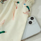 Beige Mallard Duck Print Oversized Tee Drawstring Short Set