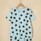 White Polka Dot Short Sleeve Top Casual Skort 2pcs Outfit