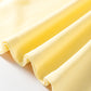 Yellow Cream Eyelet Embroidered Lace Splicing Sleeve Loose T Shirt Dress