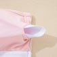 Pink Plus Size Build-in Shorts Sleeveless Dress With Short Two Piece Set