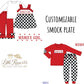 Checkered Name Smock
