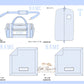Blue Gingham Quilted Smock Luggage