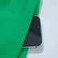 Bright Green Sleeveless Zip Front Scallop Hem Mini Dress