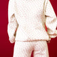 Pink Floral Print Kangaroo Pocket Hoodie Sheath Sweatpants Set