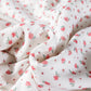 Pink Floral Print Kangaroo Pocket Hoodie Sheath Sweatpants Set