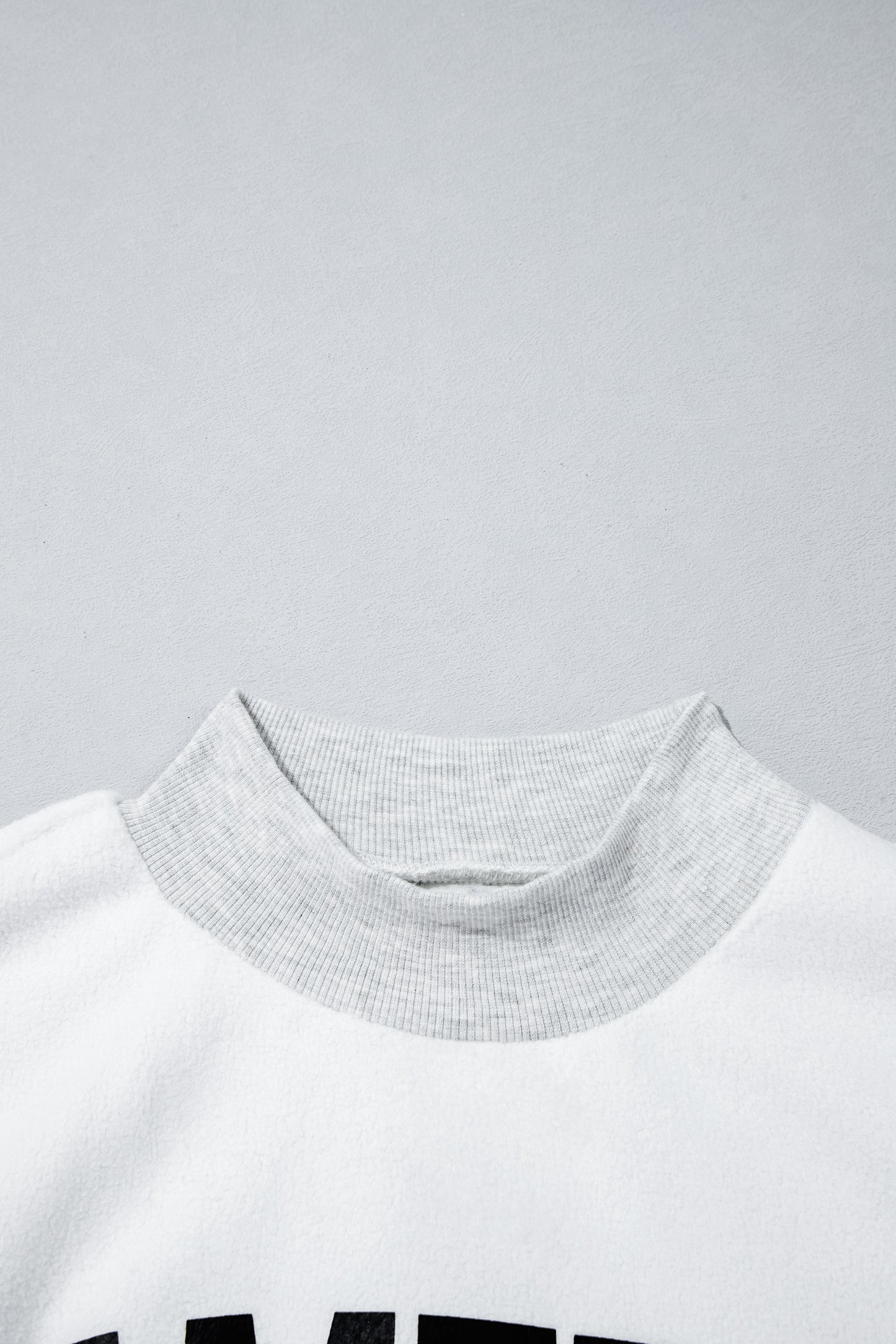 Light Grey High Neck GAMEDAY/ FOOTBALL Double Side Printed Reversible Sweatshirt