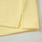 Mist Blue Loose Polo Tee Elastic Waist 2pcs Short Set