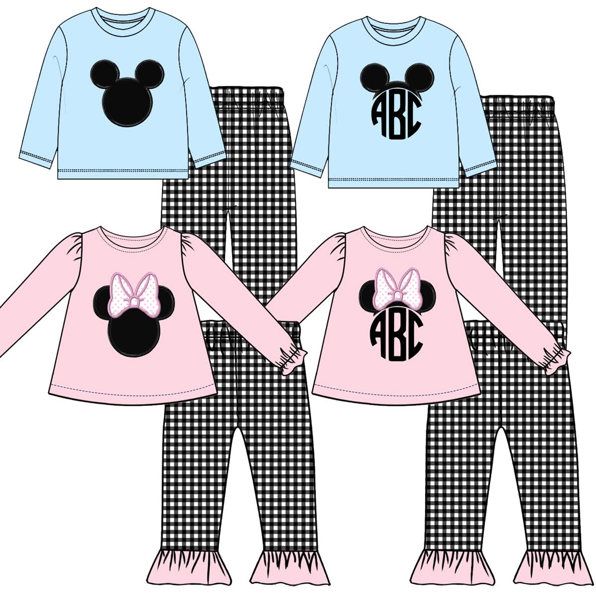 Mouse Heads  (NO MONOGRAM)- ETA October