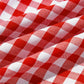 Red Plaid Long Sleeve Button Down Frill Detail Casual Shirt
