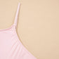 Pink Plus Size Build-in Shorts Sleeveless Dress With Short Two Piece Set