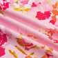 Pink Plus Size Floral Print V Neck Tie Front Short Sleeve Tunic Top