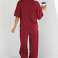 Sky Blue Drop Shoulder Boxy Tee and Barrel Pants Set