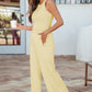 Sachet Pink Slim Ribbed Tank Top and Sweatpants Set