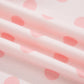 Pink Polka Dot Drop Shoulder Polo Loose Pullover Patch Pocket Casual Shorts Set
