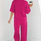 Sky Blue Drop Shoulder Boxy Tee and Barrel Pants Set