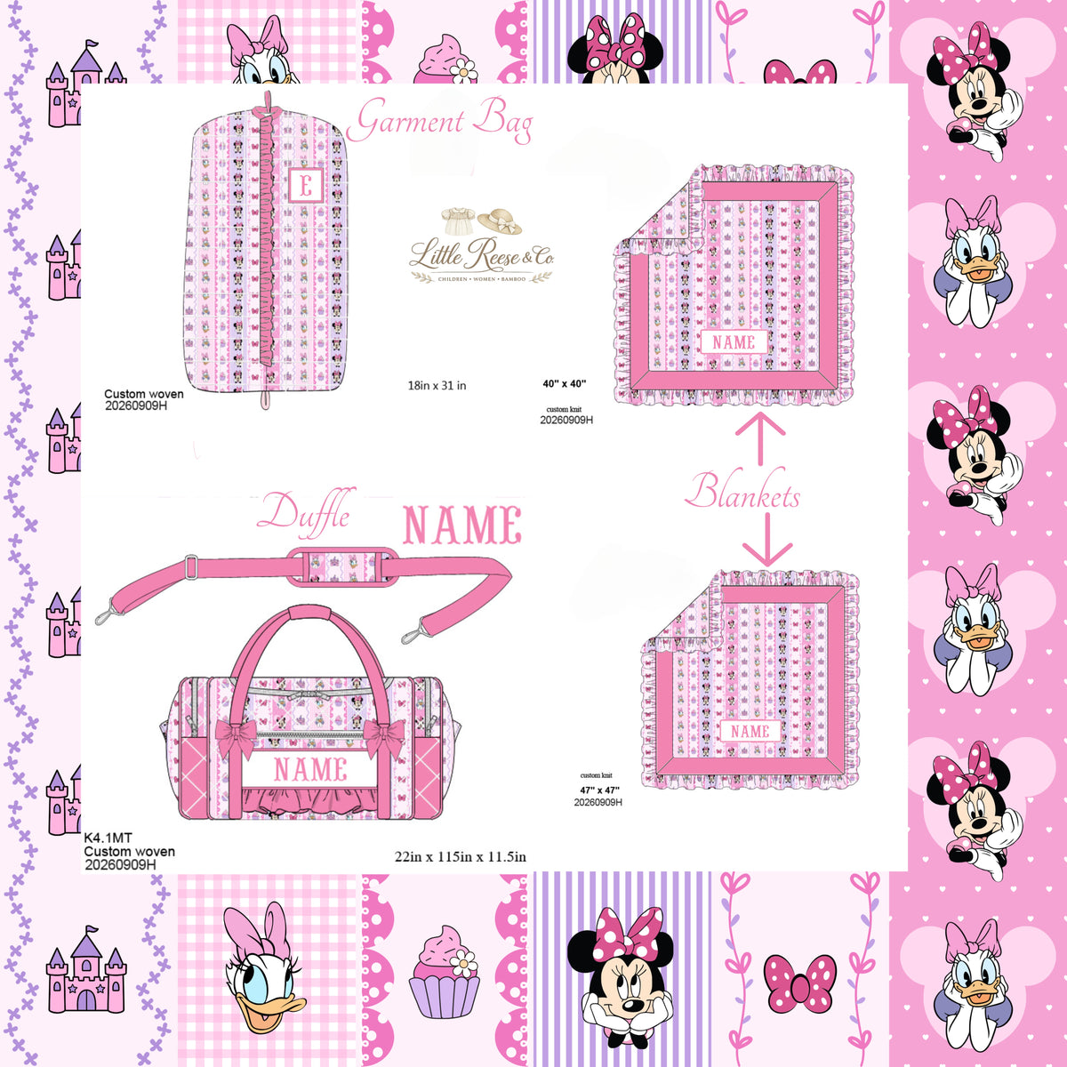 Magical Besties Quilted Smock Luggage