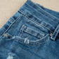 Ashleigh Blue High Waist Frayed Hem Flare Jeans