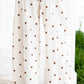 Beige Polka Dot Print Plus Size Barrel Jeans