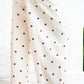 Beige Polka Dot Print Plus Size Barrel Jeans
