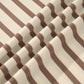 Brown Stripe Plus Size Half Buttons Top and Shorts Set