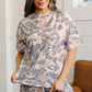 Multicolour Camouflage Loose Tee Drawstring Shorts 2pcs Outfit