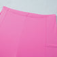 Bright Pink Twisted Strappy Back Active Mini Dress with Shorts